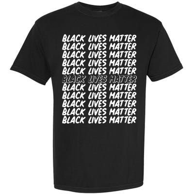 Black Lives Matter Pattern Garment-Dyed Heavyweight T-Shirt