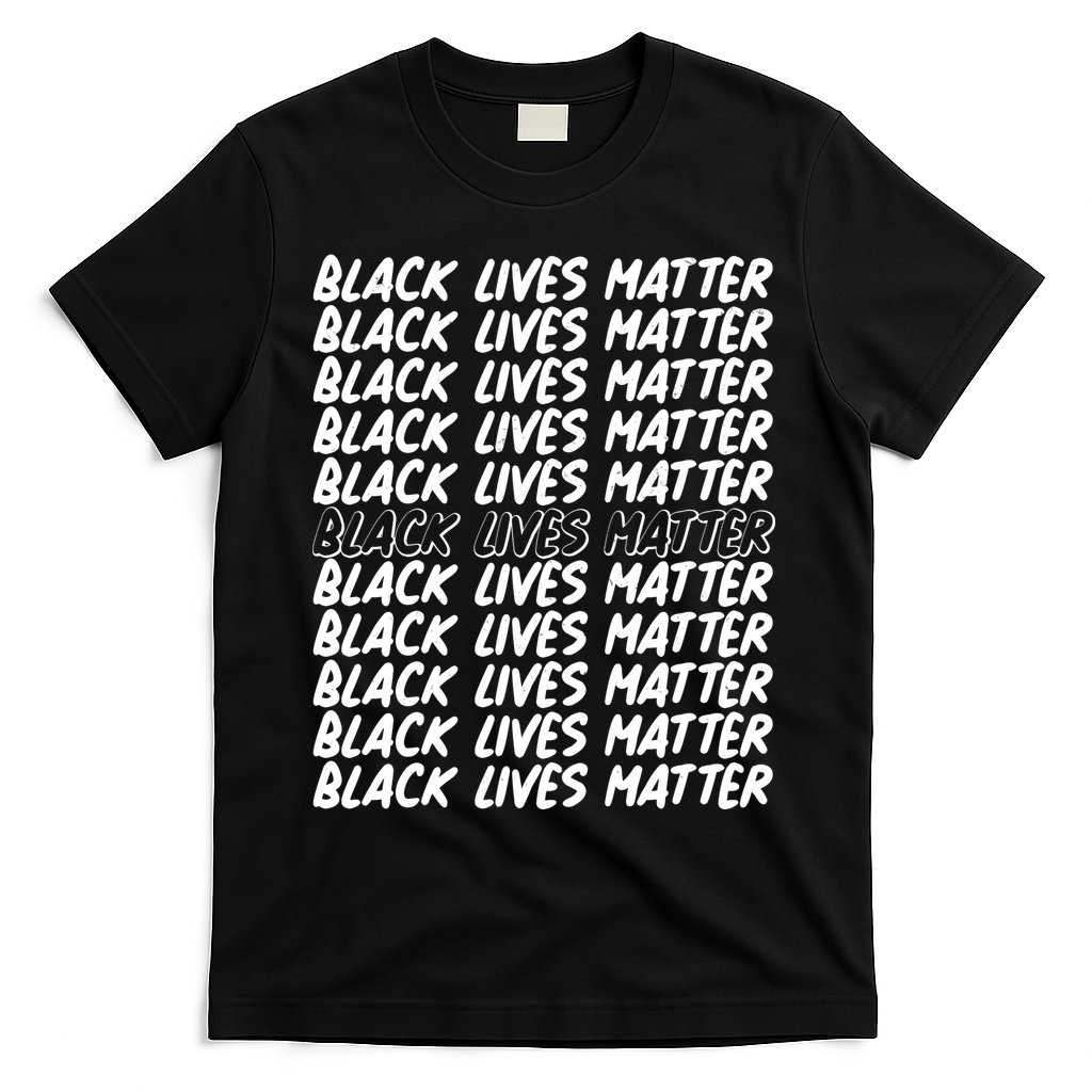 Black Lives Matter Pattern T-Shirt