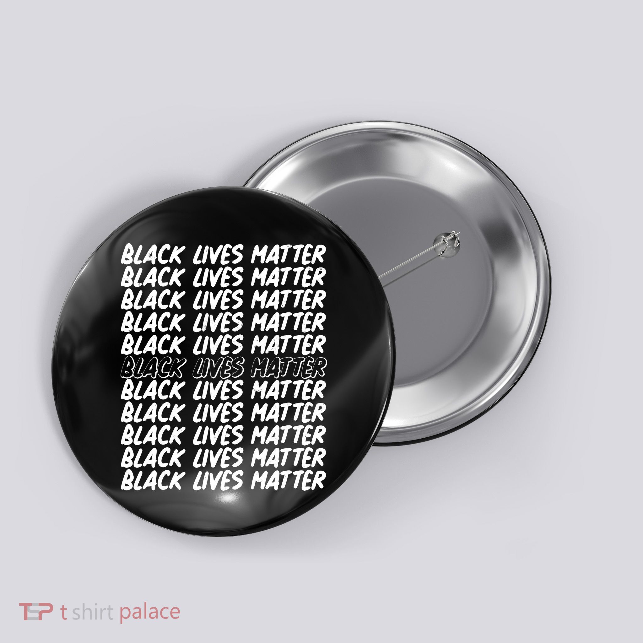 Black Lives Matter Pattern Button