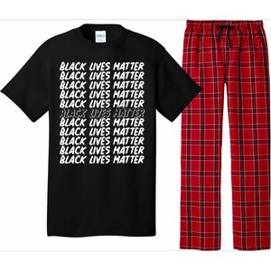 Black Lives Matter Pattern Pajama Set