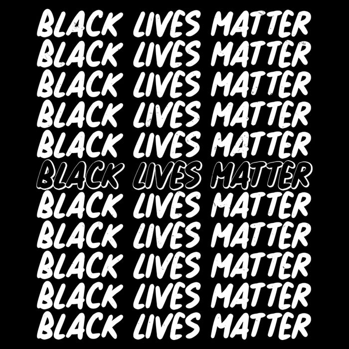 Black Lives Matter Pattern Cooling Performance Long Sleeve Crew