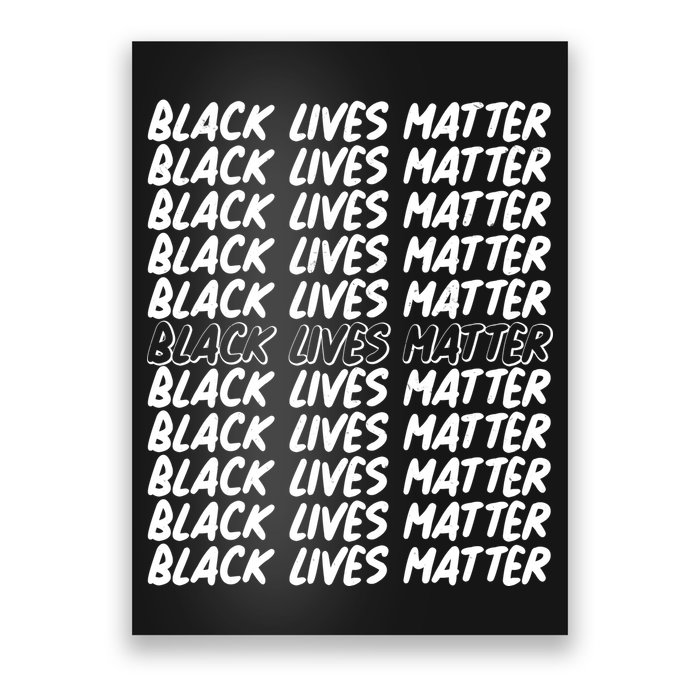 Black Lives Matter Pattern Poster