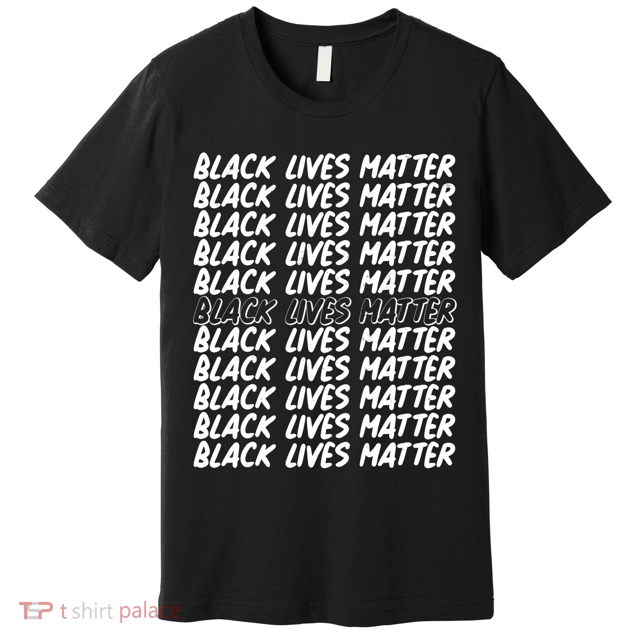 Black Lives Matter Pattern Premium T-Shirt
