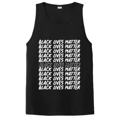 Black Lives Matter Pattern PosiCharge Competitor Tank