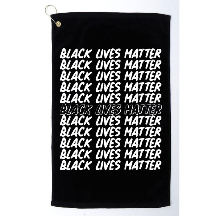 Black Lives Matter Pattern Golf Towel