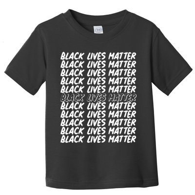 Black Lives Matter Pattern Toddler T-Shirt