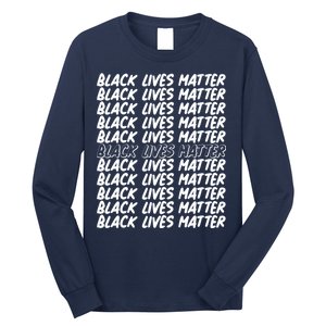 Black Lives Matter Pattern Long Sleeve Shirt