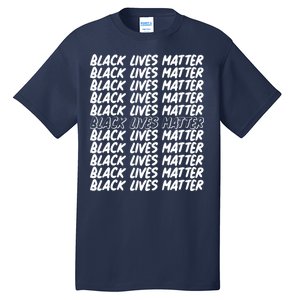 Black Lives Matter Pattern Tall T-Shirt