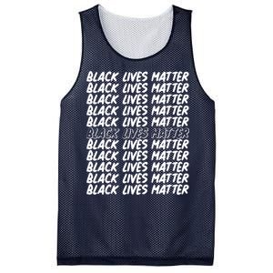 Black Lives Matter Pattern Mesh Reversible Basketball Jersey Tank