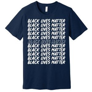 Black Lives Matter Pattern Premium T-Shirt