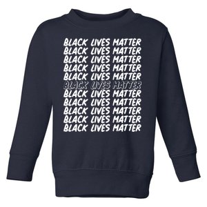 Black Lives Matter Pattern Toddler Sweatshirt