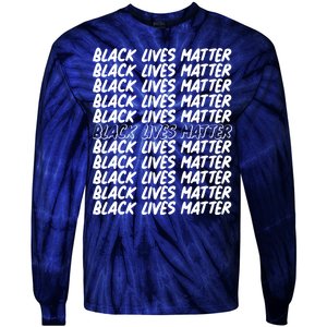 Black Lives Matter Pattern Tie-Dye Long Sleeve Shirt