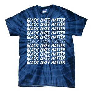 Black Lives Matter Pattern Tie-Dye T-Shirt