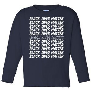 Black Lives Matter Pattern Toddler Long Sleeve Shirt