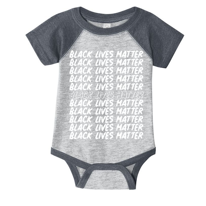 Black Lives Matter Pattern Infant Baby Jersey Bodysuit