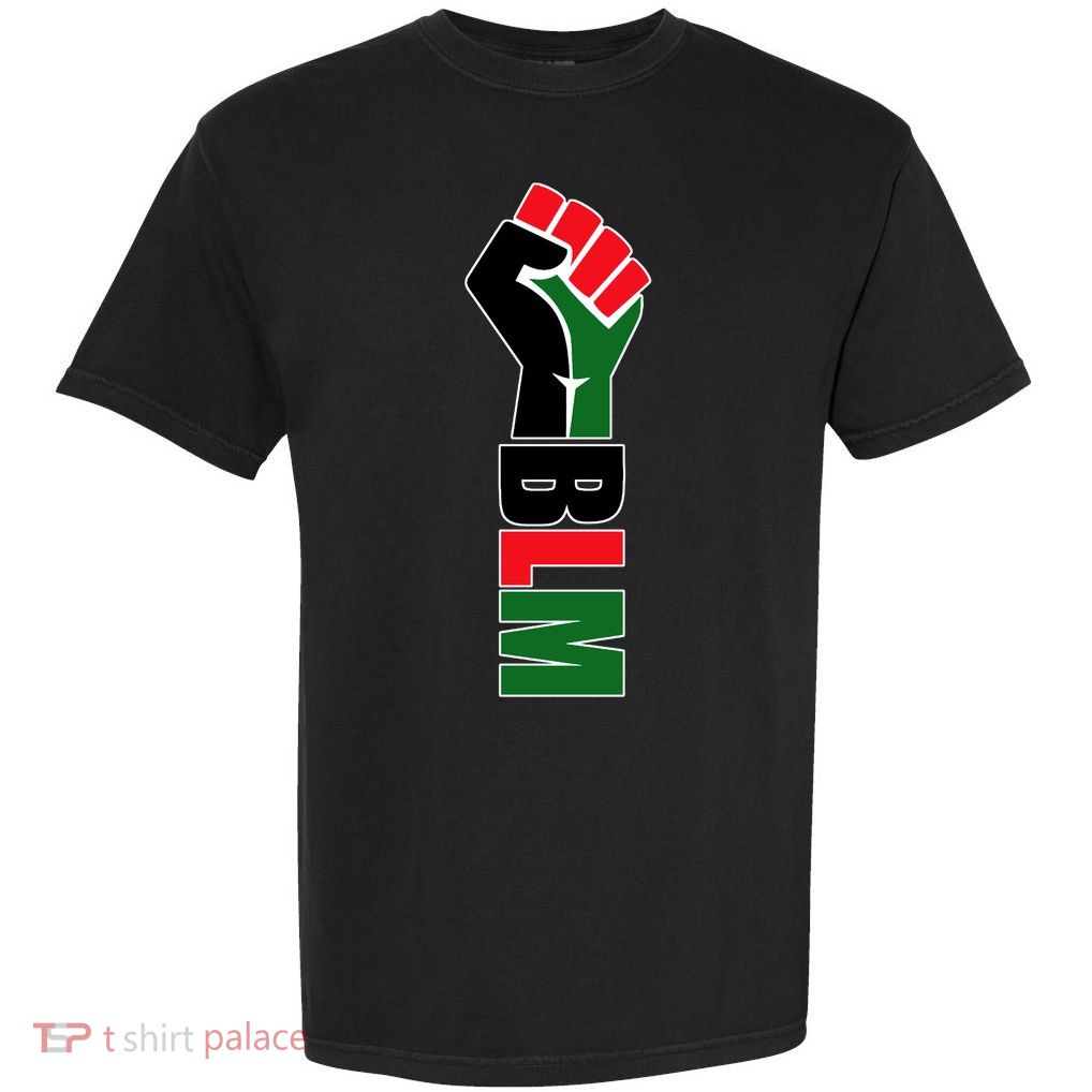 Black Lives Matter Power Fist Garment-Dyed Heavyweight T-Shirt