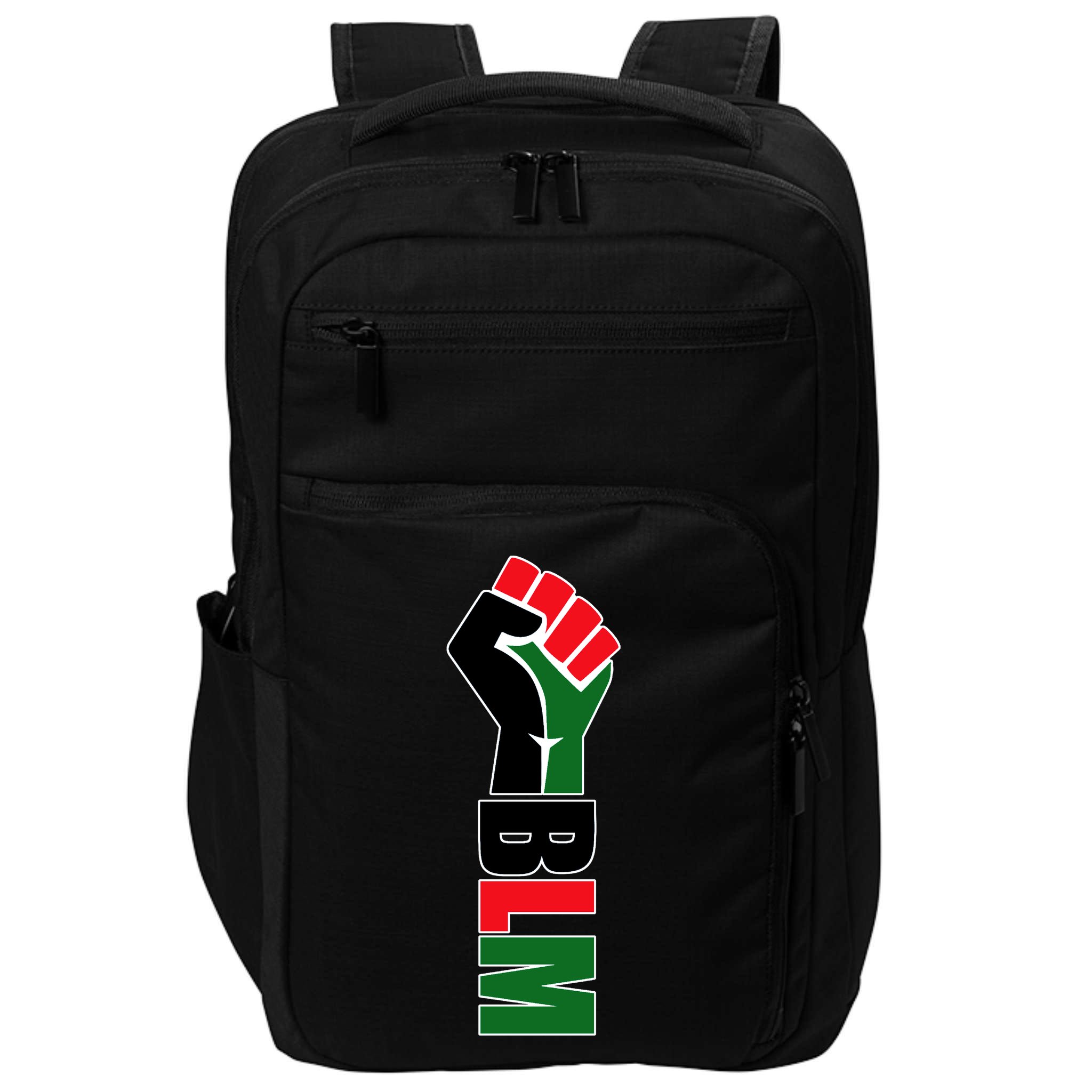 Black Lives Matter Power Fist Impact Tech Backpack