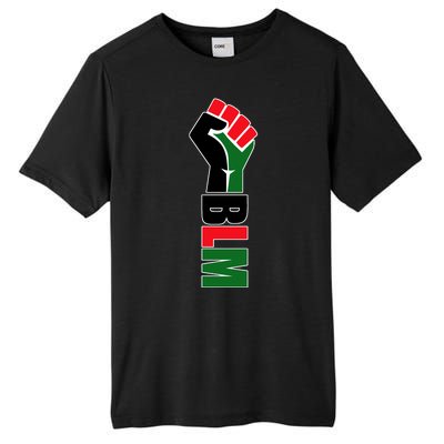 Black Lives Matter Power Fist Tall Fusion ChromaSoft Performance T-Shirt