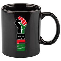 Black Lives Matter Power Fist 11oz C Handle Ceramic Mug