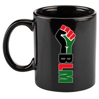 Black Lives Matter Power Fist 11oz C Handle Ceramic Mug