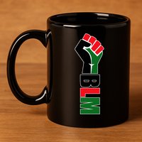 Black Lives Matter Power Fist 11oz C Handle Ceramic Mug