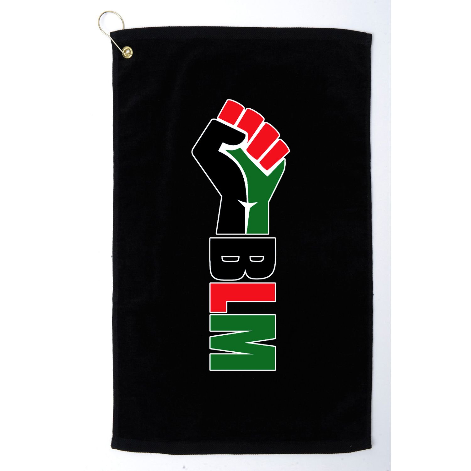 Black Lives Matter Power Fist Golf Towel