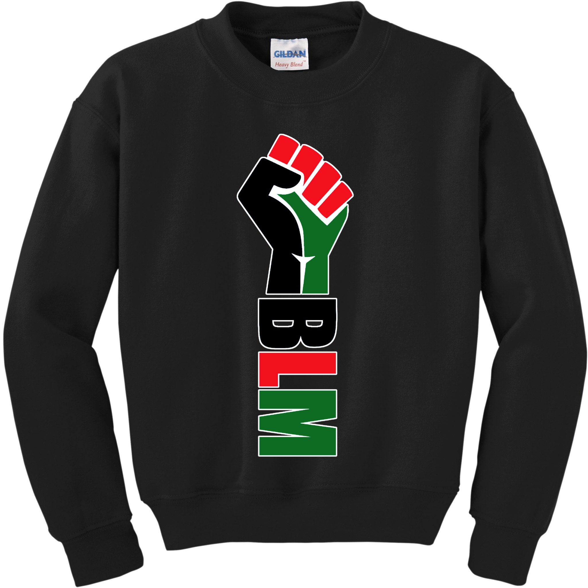 Black Lives Matter Power Fist Kids Sweatshirt