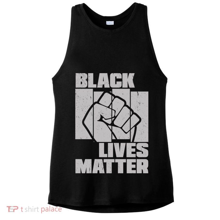 Black Lives Matter Protest Black Pride Ladies PosiCharge Tri-Blend Wicking Tank