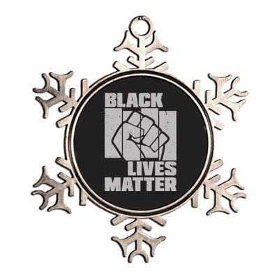 Black Lives Matter Protest Black Pride Metallic Star Ornament