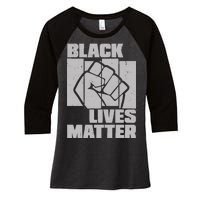 Black Lives Matter Protest Black Pride Women's Tri-Blend 3/4-Sleeve Raglan Shirt