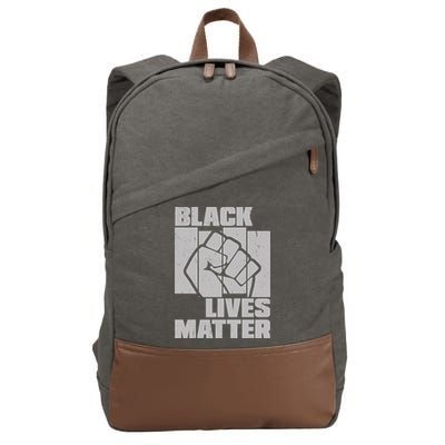 Black Lives Matter Protest Black Pride Cotton Canvas Backpack