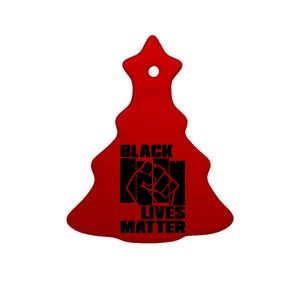 Black Lives Matter Protest Black Pride Ceramic Tree Ornament