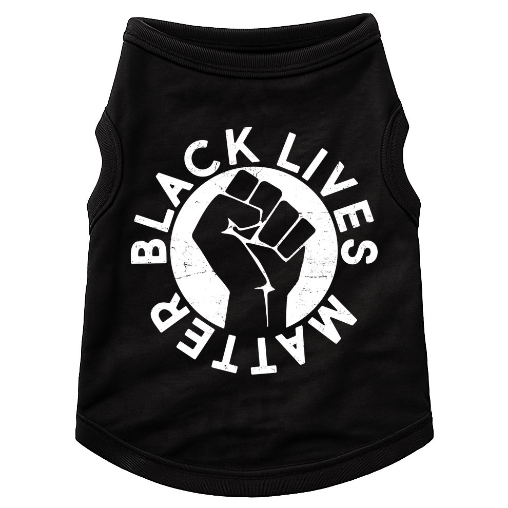 Black Lives Matter Protest Emblem Doggie Tank