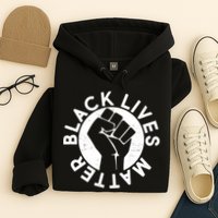Black Lives Matter Protest Emblem Hoodie