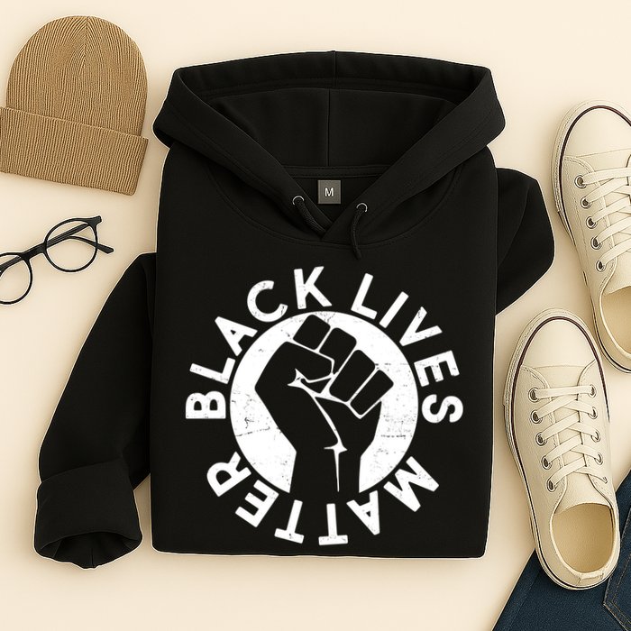 Black Lives Matter Protest Emblem Hoodie