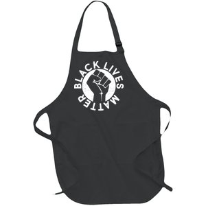 Black Lives Matter Protest Emblem Full-Length Apron With Pockets