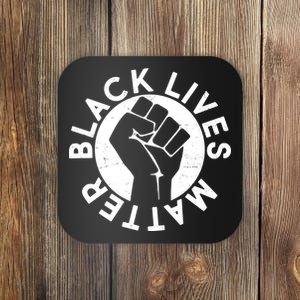 Black Lives Matter Protest Emblem Coaster