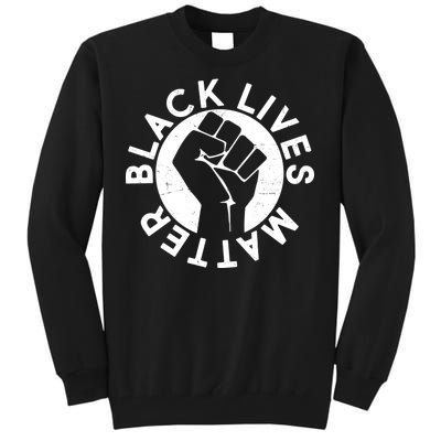 Black Lives Matter Protest Emblem Tall Sweatshirt