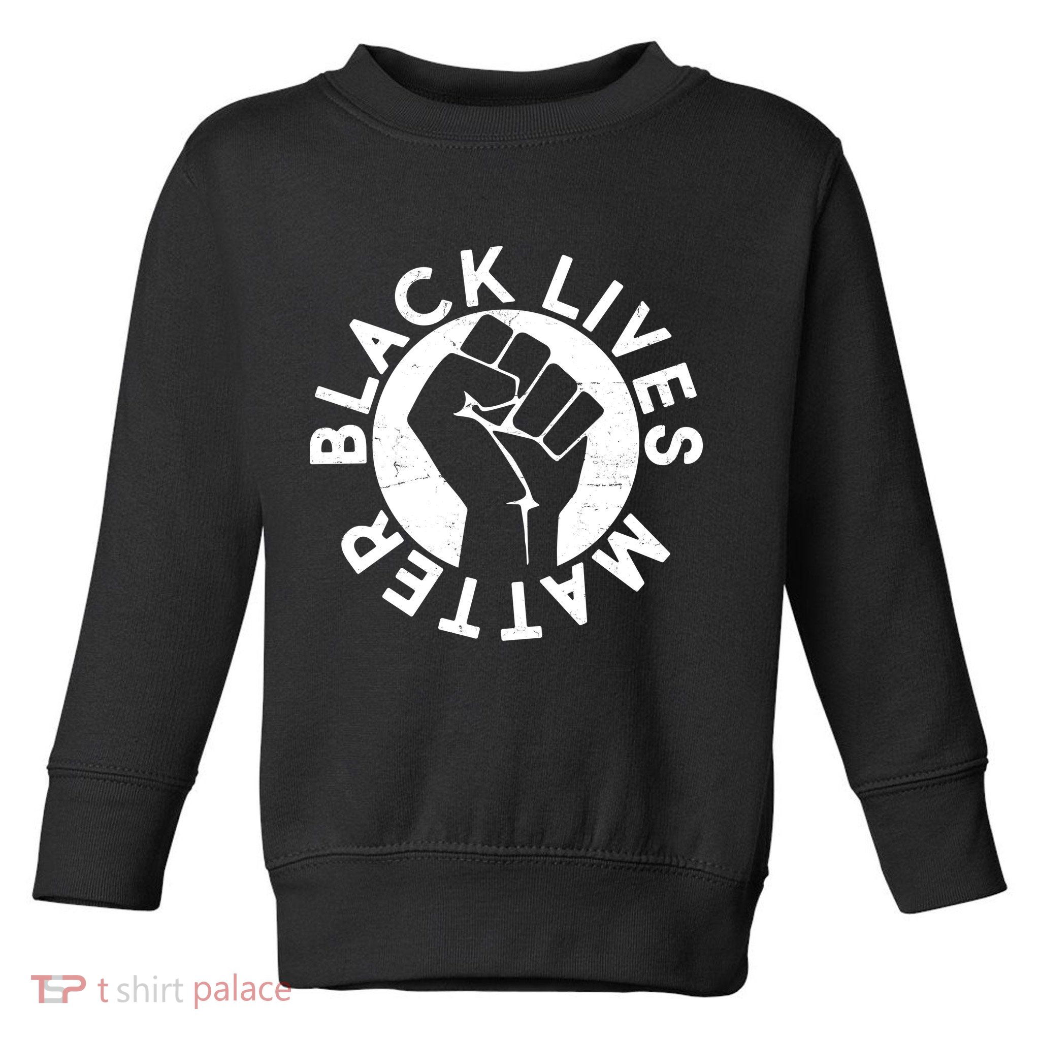Black Lives Matter Protest Emblem Toddler Sweatshirt