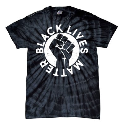 Black Lives Matter Protest Emblem Tie-Dye T-Shirt