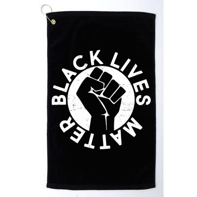 Black Lives Matter Protest Emblem Golf Towel