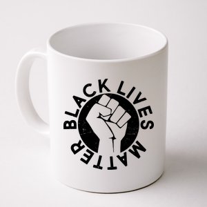 Black Lives Matter Protest Emblem Coffee Mug