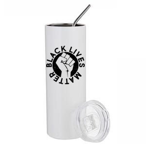 Black Lives Matter Protest Emblem Stainless Steel Tumbler