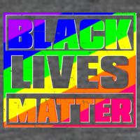 Black Lives Matter Rainbow 7-Panel Snapback Hat