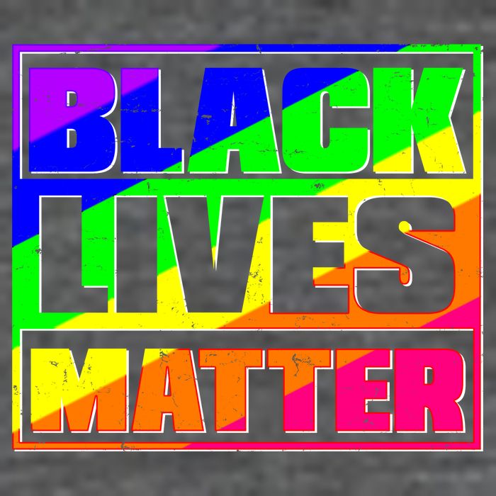 Black Lives Matter Rainbow 7-Panel Snapback Hat