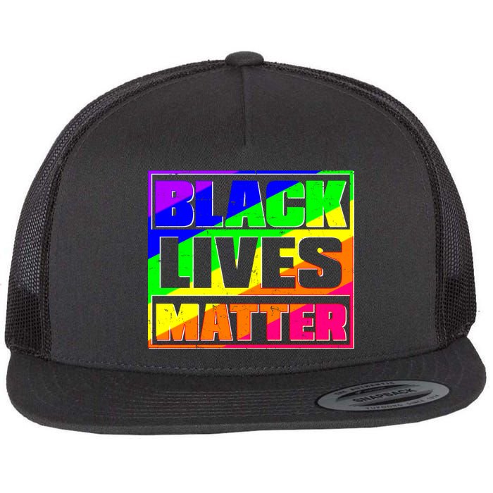 Black Lives Matter Rainbow Flatbill Hat