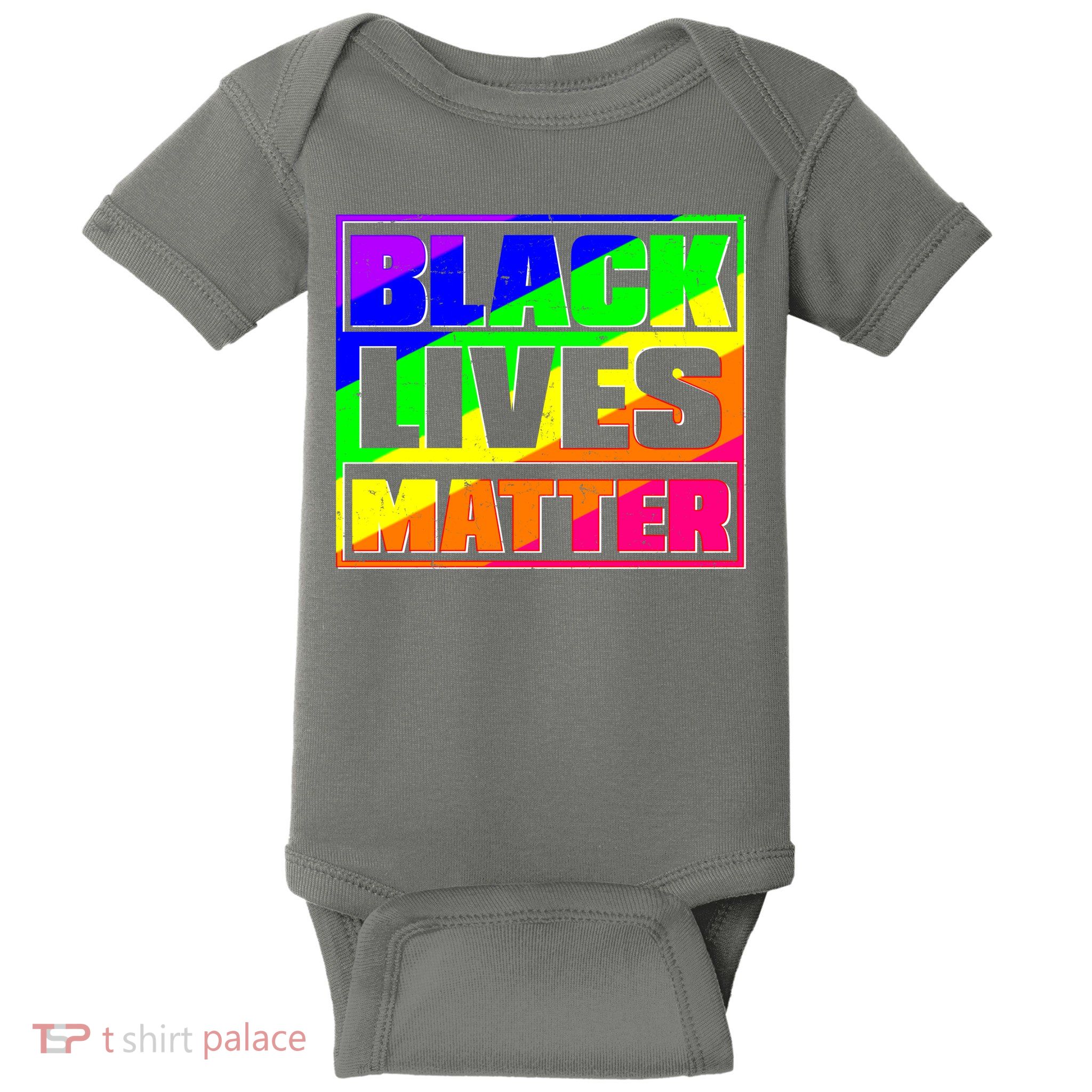 Black Lives Matter Rainbow Baby Bodysuit