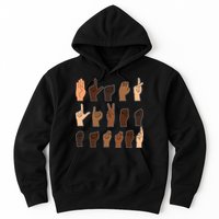 Black Lives Matter Sign Language Hoodie