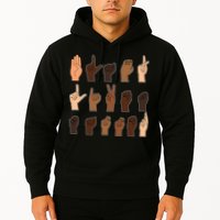 Black Lives Matter Sign Language Hoodie