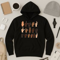 Black Lives Matter Sign Language Hoodie